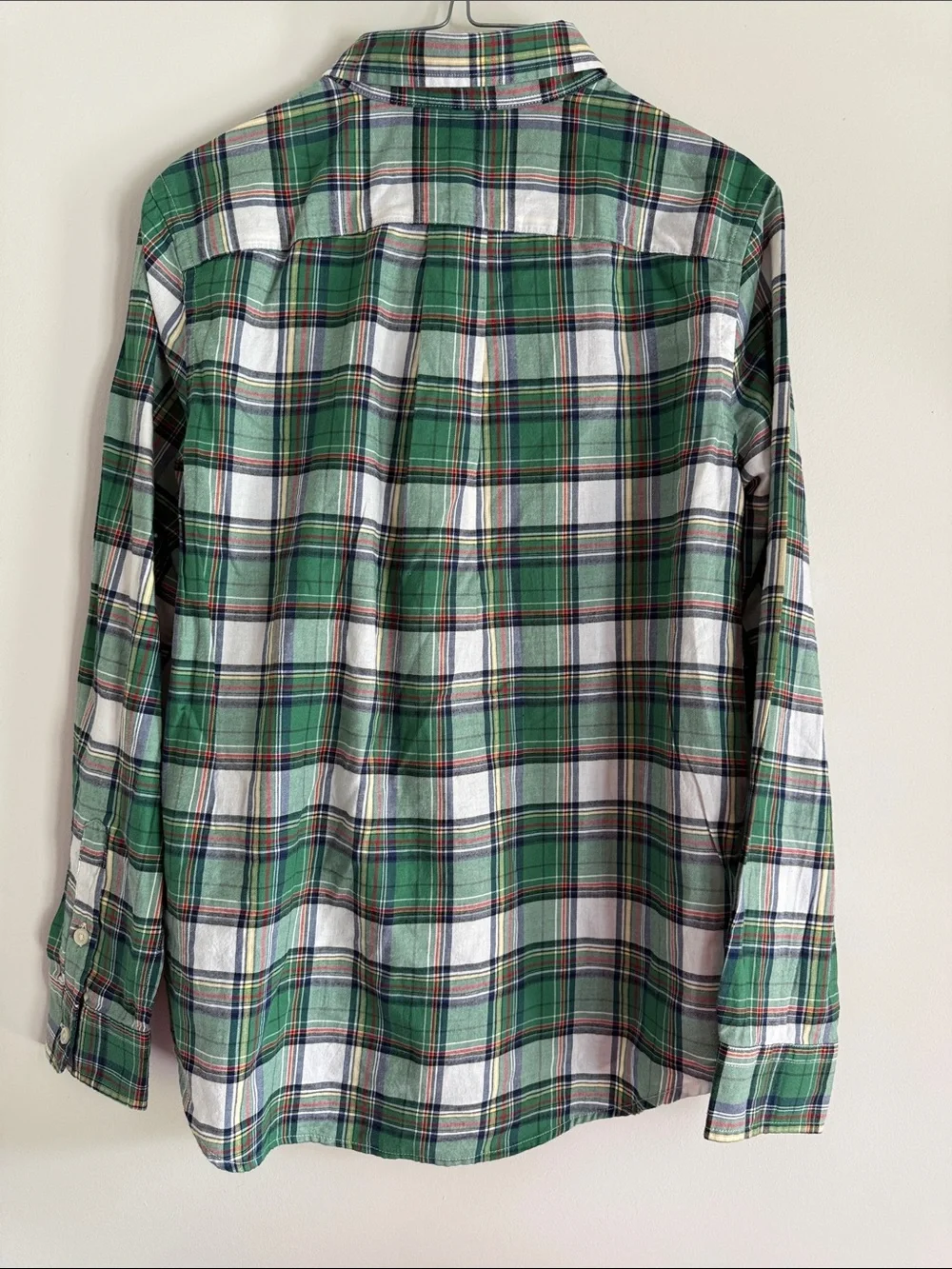 Ralph Lauren Green, White & Navy Plaid Button-Down Shirt - Kids
